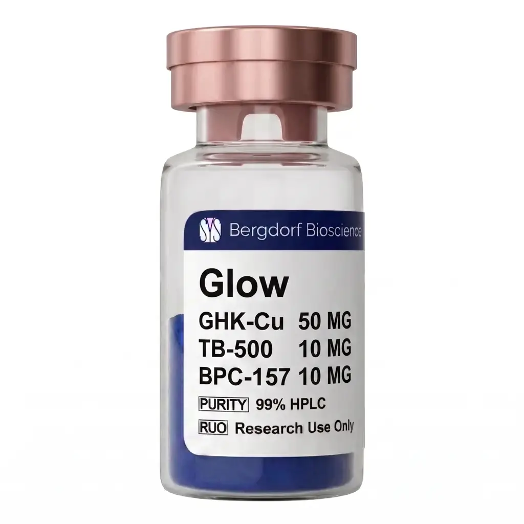 Glow Stack (GHK-Cu 50mg, TB500 10mg, BPC157 10mg)