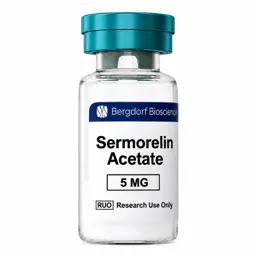 Sermorelin Acetate 5 mg – Bergdorf Bioscience research vial
